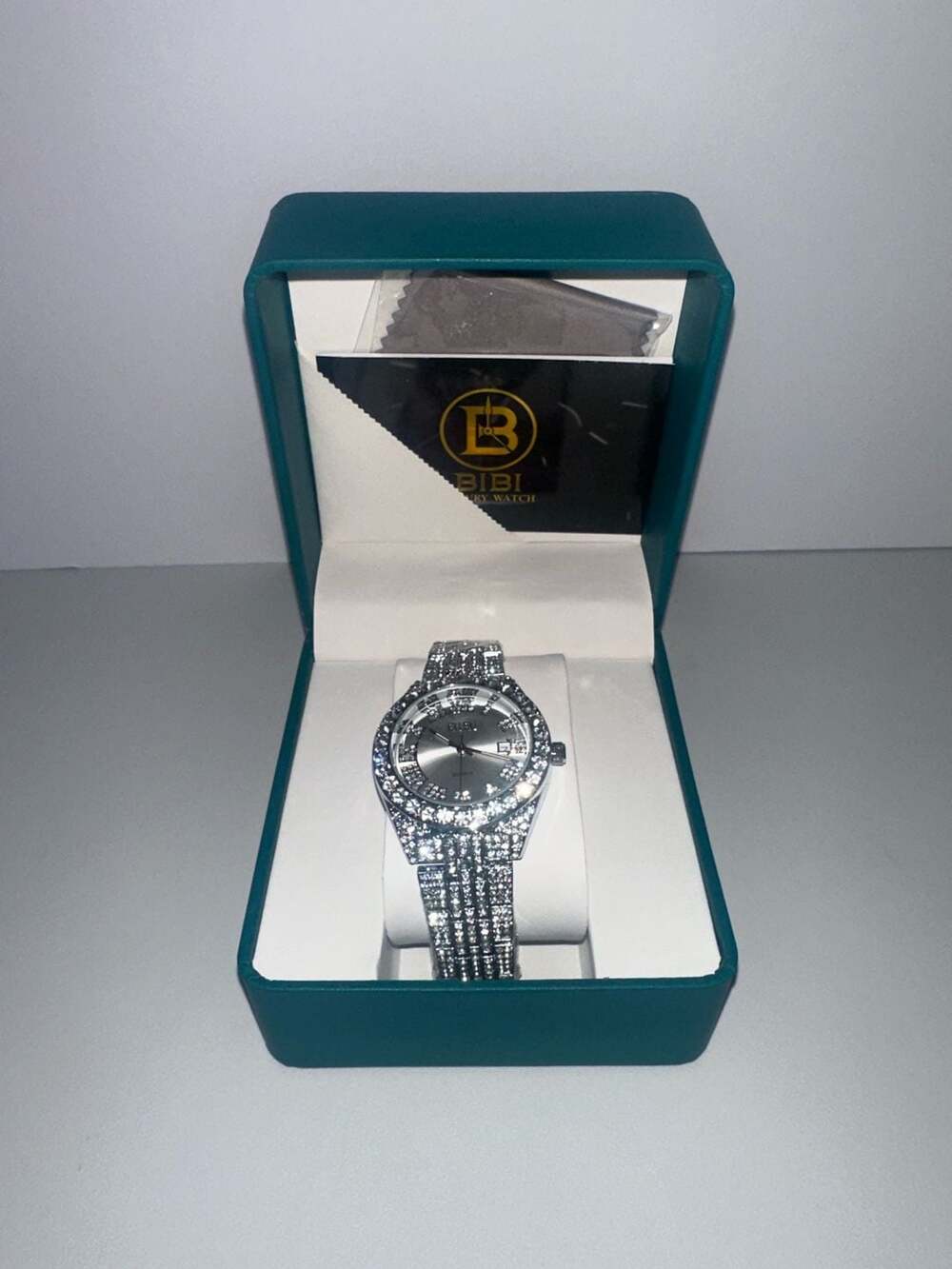 Bibi Luxury Watch T1131 Silver Iced Out